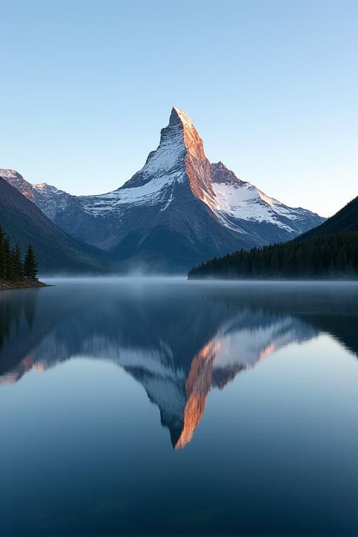 The Matterhorn reflected in the still waters of Riffelsee.