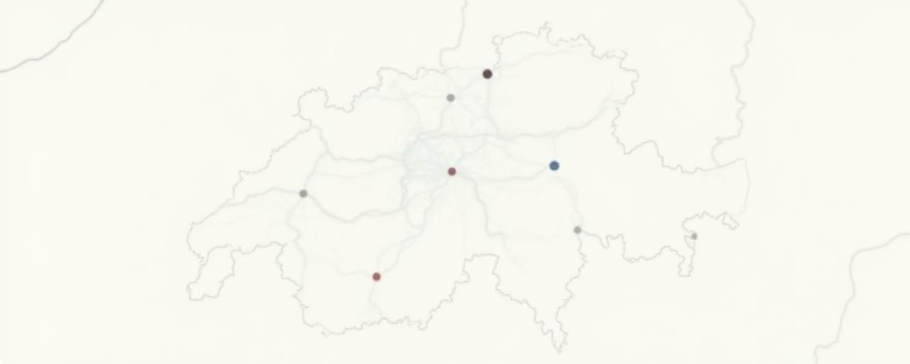 A faint, stylized map of Swiss roads.